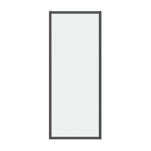 Душевая перегородка Grossman Style 200.K33.05.70.21.00 70х195 стекло прозрачное профиль черный матовый